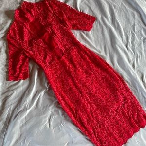 Red Midi Dress